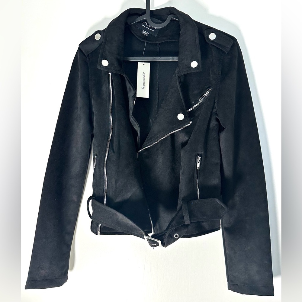 Francesca's Collections Black Leather Jacket